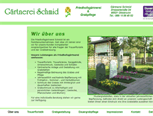 Tablet Screenshot of friedhofsgaertnerei-schmid.de